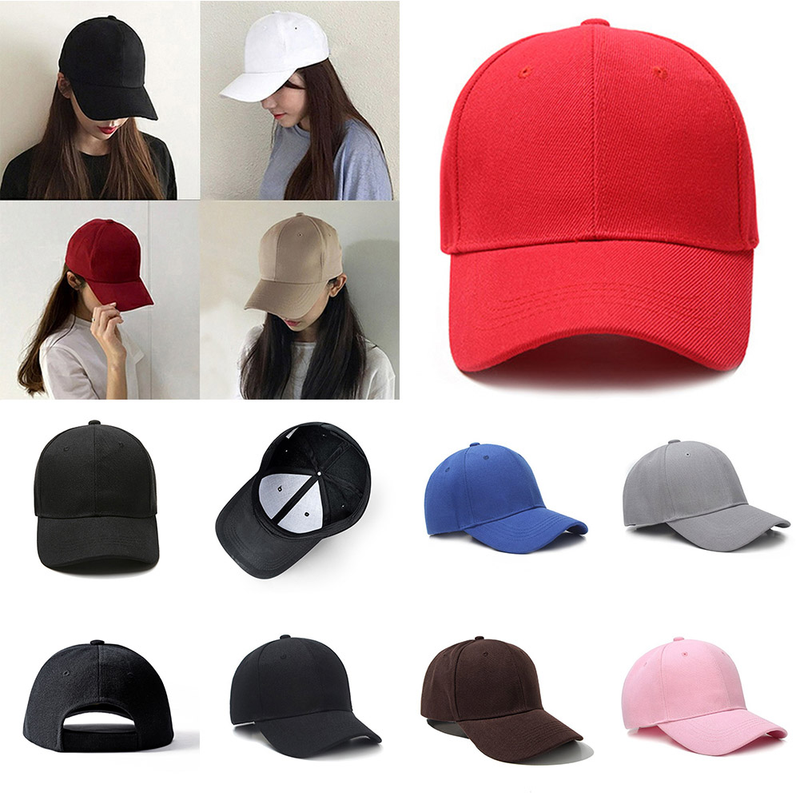 Unisex Hat Plain Curved Sun Visor Hat Outdoor Dustproof Baseball Cap Solid Color Fashion Adjustable Leisure Caps M_voghion.com