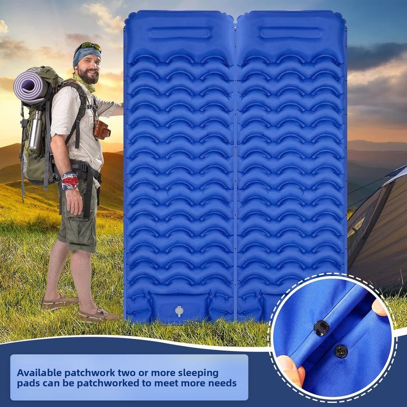 2024 Portable Outdoor Moisture-Proof Camping Sleeping Mat Mobile Inflatable Bed_voghion.com