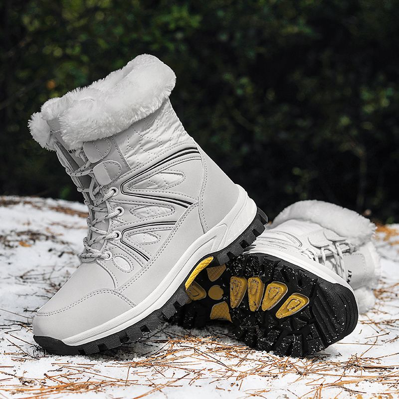 Winter-Schneestiefel für Damen, hoch geschnitten, warm, weich, Plüsch, Stiefeletten für Damen, rutschfest, verschleißfest, lässige Damenschuhe_voghion.com