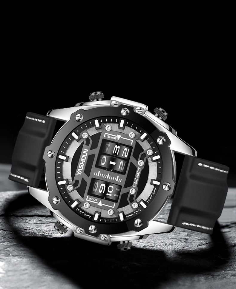 Orologio da uomo creativo, alla moda, con tecnologia multifunzionale e rotazione a rulli, personalizzato_voghion.com