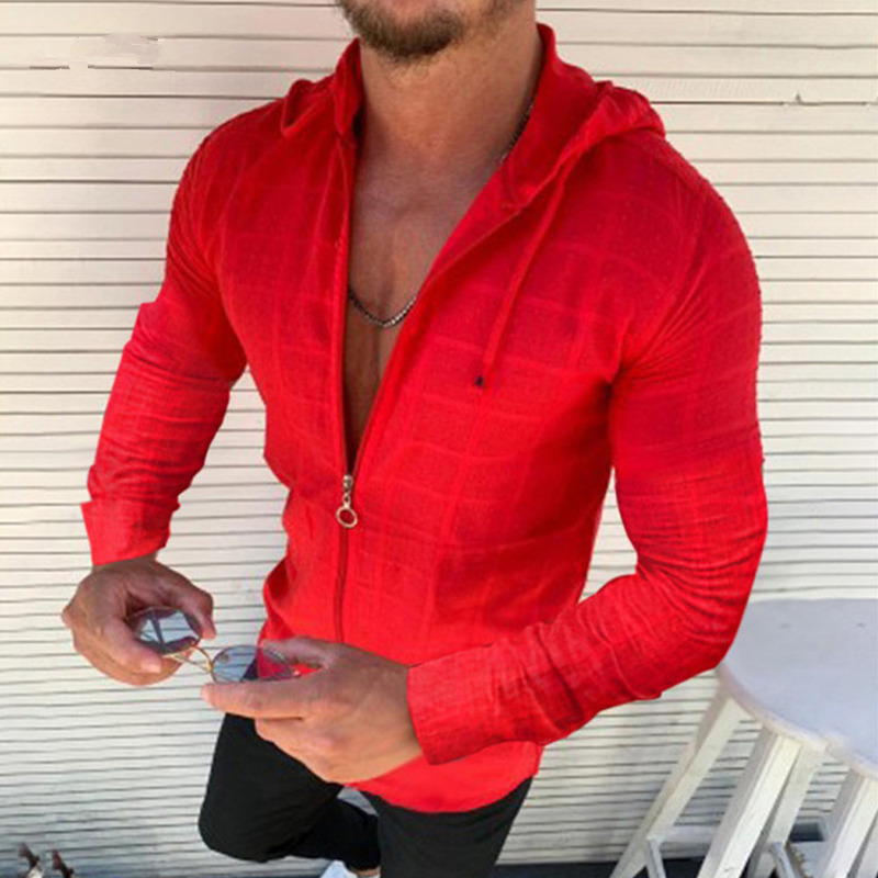 New Style Lapel Men's Button Cardigan Shirt_voghion.com