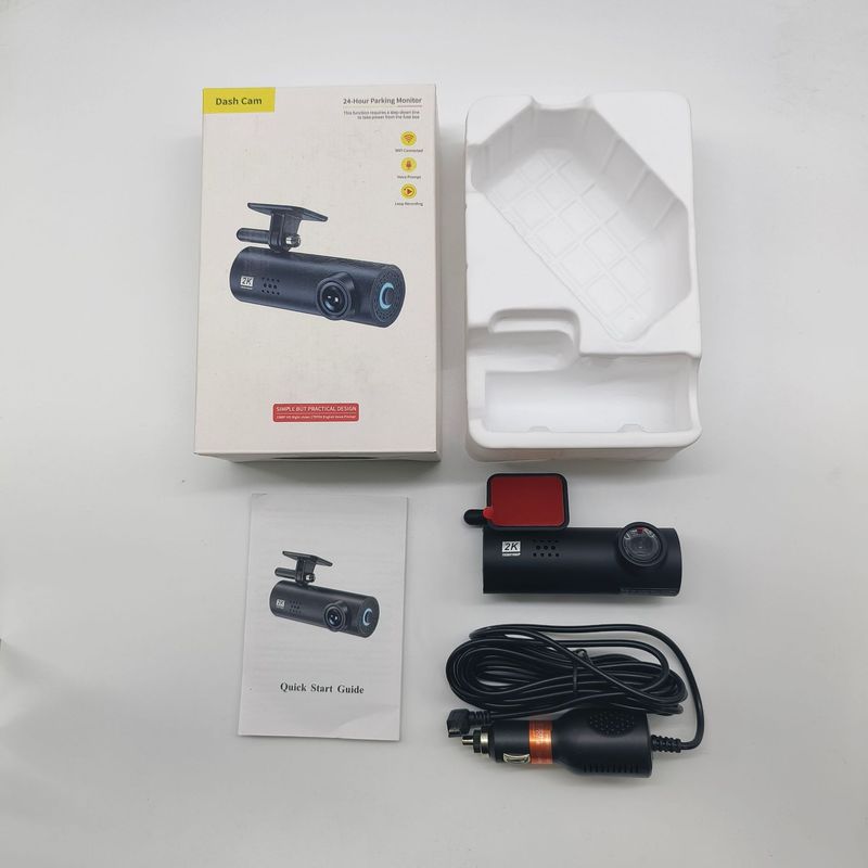 Grabadora de conducción transfronteriza, máquina de lápiz labial con visión nocturna HD, WiFi inalámbrico, lente única sin pantalla, pegamento 3m, Dash Cam_voghion.com