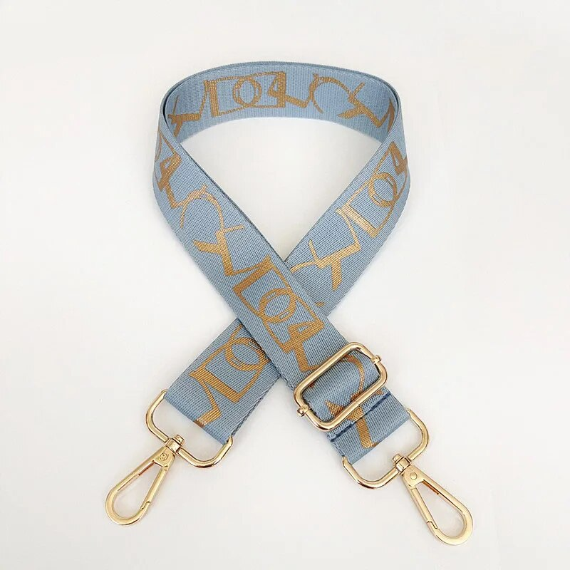 Cinghie larghe regolabili per borsa a tracolla moda donna per borsa di ricambio a tracolla O Bag Fibbia color oro_voghion.com
