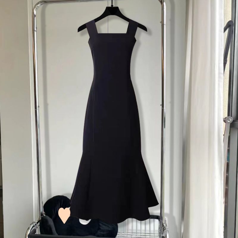 Elegantes 2-teiliges Set aus Strickpullover und Maxikleid mit Schlitz, schmeichelhaftes Plus-Size-Outfit, dehnbare Tunika und Bleistiftrock fürs Büro und Abendessen_voghion.com