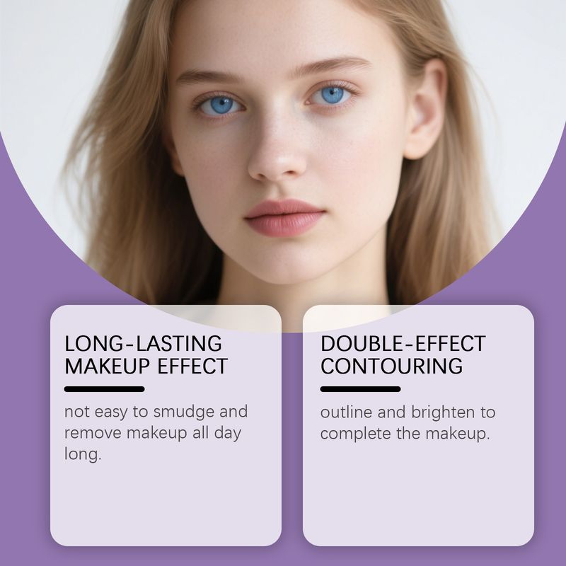 Zephoco Natural Color Täglich tragbar Glattes Gesicht Nasenschatten Kontur 3D Concealer Stick_voghion.com