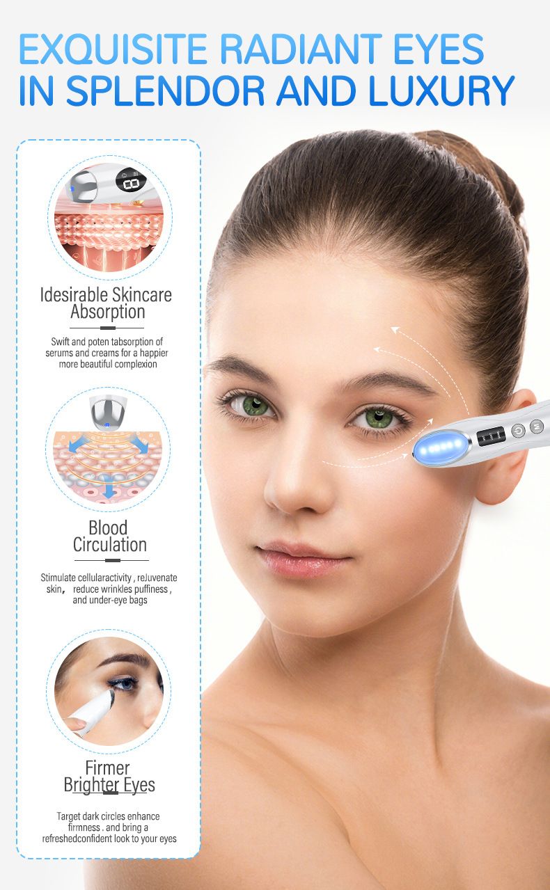 Augenstift Mikrostrom in Vibrationsmassage Home Beauty Instrument Verblassen Augenringe Augenmuster Schönheitsinstrument_voghion.com