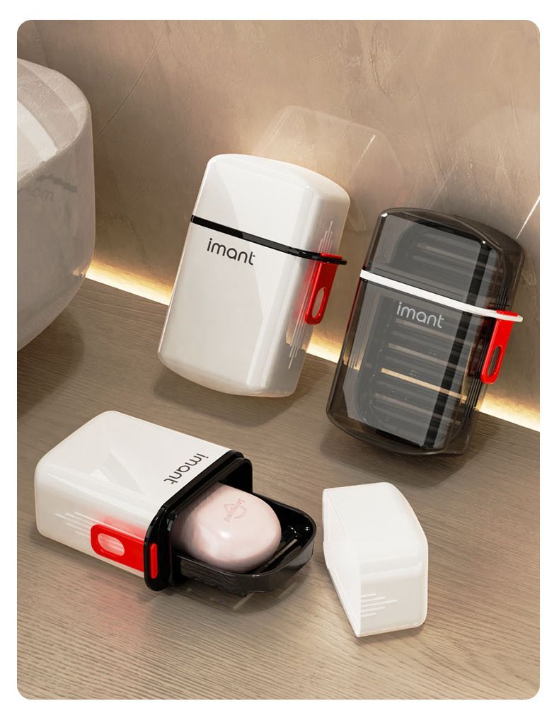 Travel Box With Lid, Sealed, Drainable, Convenient, Soap Holder For Business Trips Travel, 2024 New Model, Luxurious And_voghion.com