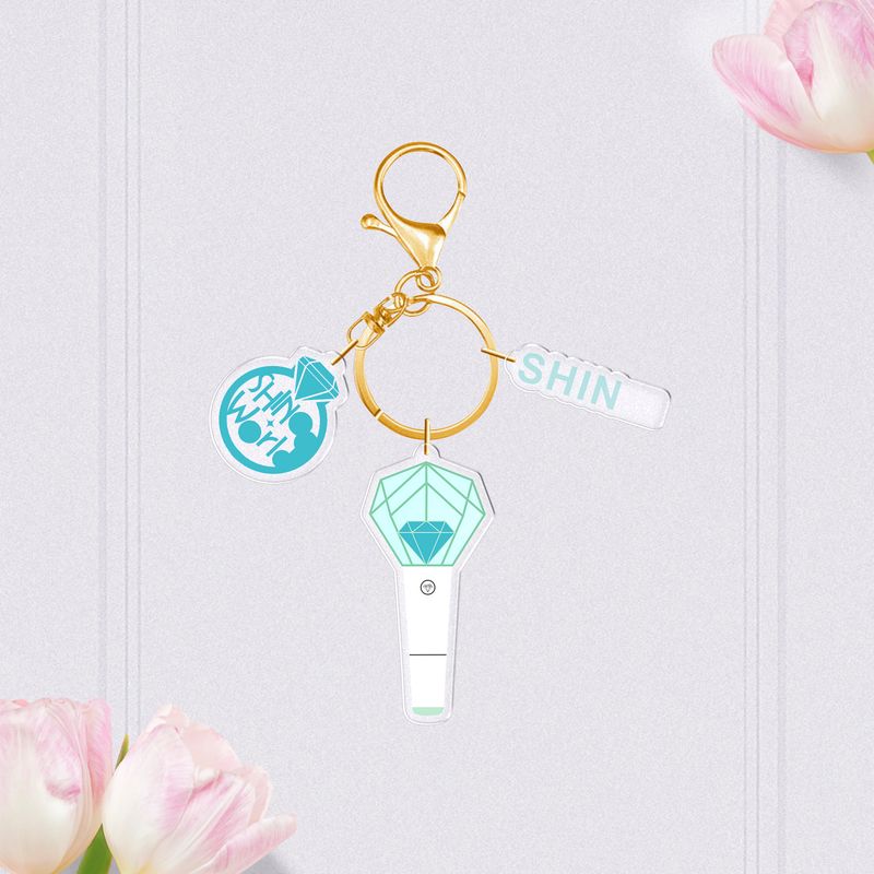 Straykids schwarzer BTS Itzy Twice Acryl-Schlüsselanhänger mit Lichtanhänger_voghion.com