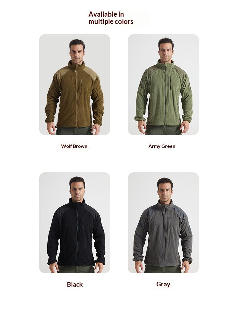 Cove Football Grid Outdoor-Sportjacke mit Stehkragen, Fleece-Taktikjacke, warm, Herren-Softshelljacke, Innenfutter, Campingausrüstung_voghion.com