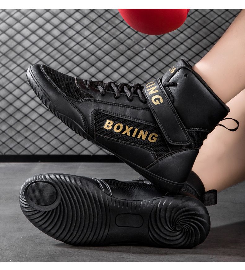Chaussures pour enfants, chaussures d'entraînement professionnelles pour enfants, chaussures de boxe, de combat, de sanda, de lutte, de sport, de fitness, chaussures d'intérieur pour hommes et femmes_voghion.com