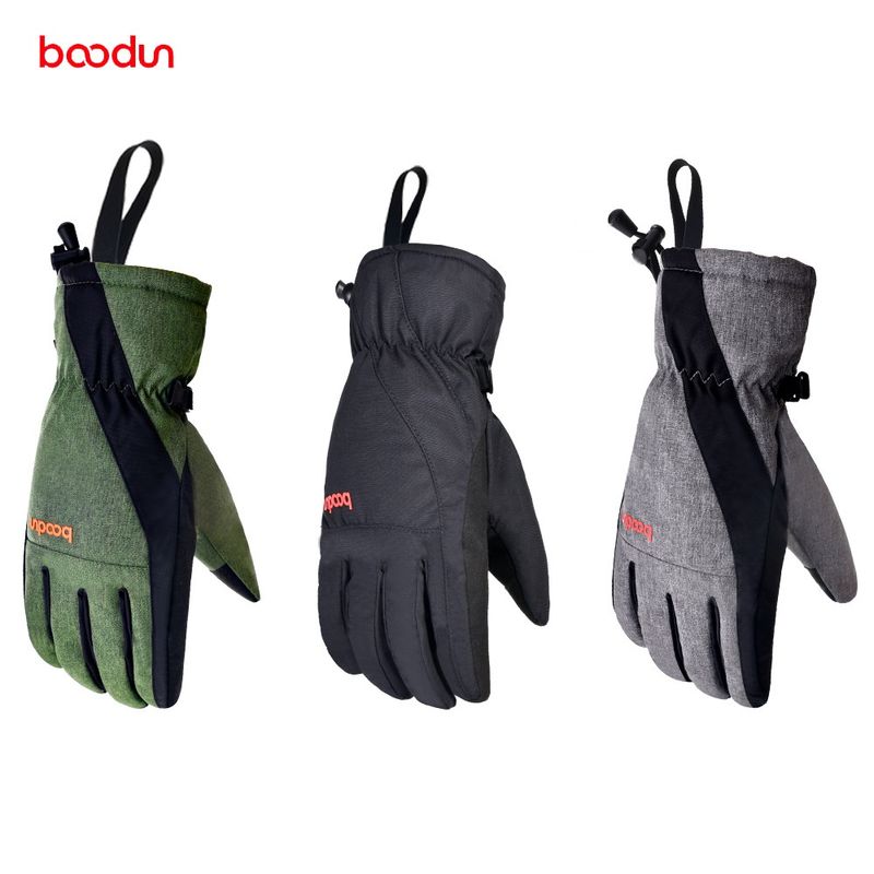 Bolton 1401 heta vintertjocka, varma och kalla resistenta skidhandskar med pekskärm och enkel bräda_voghion.com