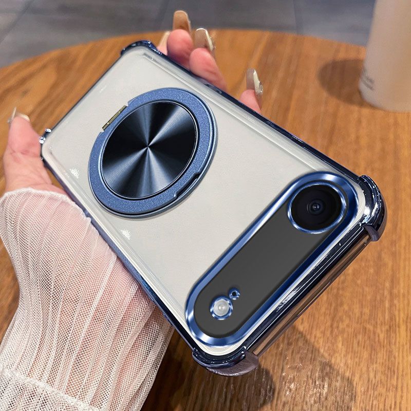 360 Magnetic Bracket For IPhone Apple 17air Mobile Phone Case Transparent Soft Case Men And Women New Trendy_voghion.com