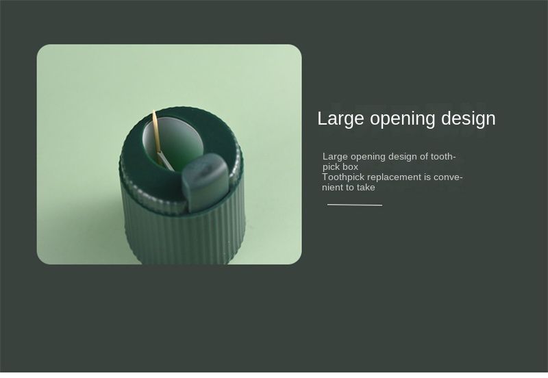 Pop-up Automatic Toothpick Dispenser Portable Plastic Toothpick Holder Container Creative Press Toothpick Storage Box Organizer_voghion.com