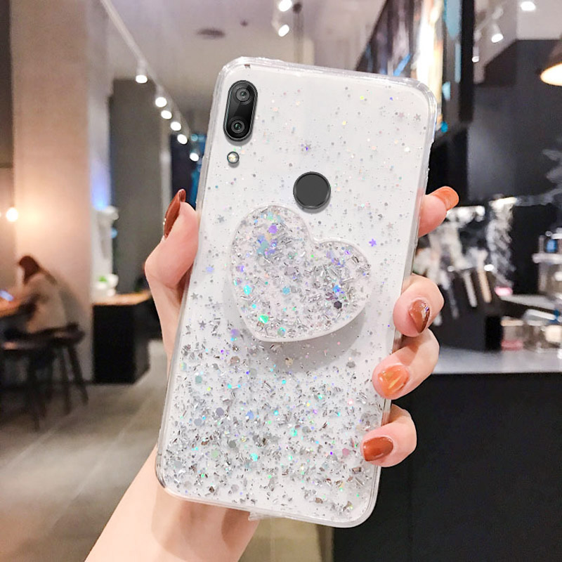 Huawei Y7A Y7P Y9 Y7 Y5 Y6 Prime 2019 tok, csillogós tartó tok Huawei Honor 10i 9X 8X 8A 10 Lite 20 Pro 9A 9C 8S 20 készülékhez_voghion.com