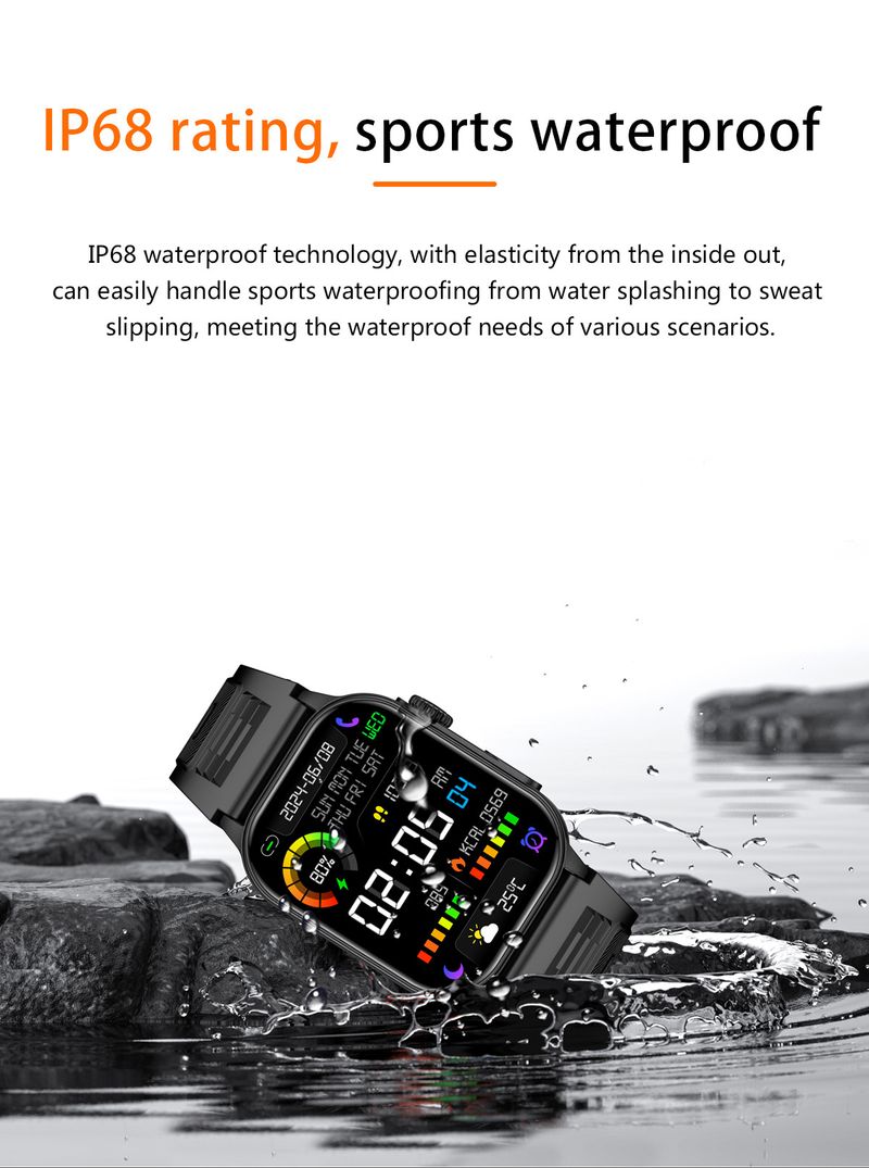 Akıllı Bluetooth Spor Adım Sayma Kalp Atış Hızı Kan Basıncı Sağlık İzleme Bilgi Hatırlatıcı Çağrı Saati_voghion.com