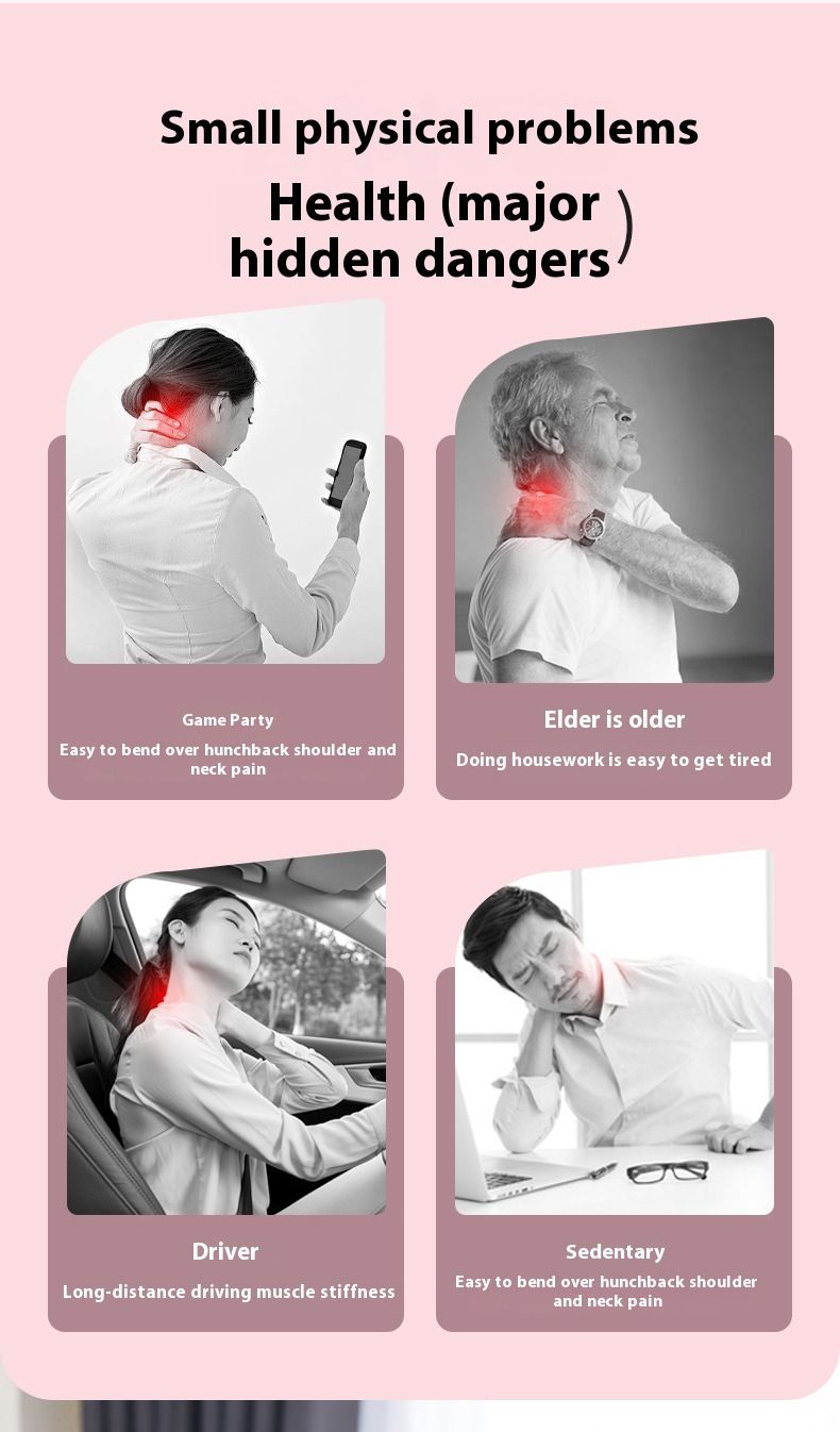 Kabelloses, wiederaufladbares Körpermassagegerät – Elektrisches Handgerät zur Modellierung und Fettreduktion für Nacken, Schultern und Taille – Tragbares Tiefengewebe-Knetgerät_voghion.com