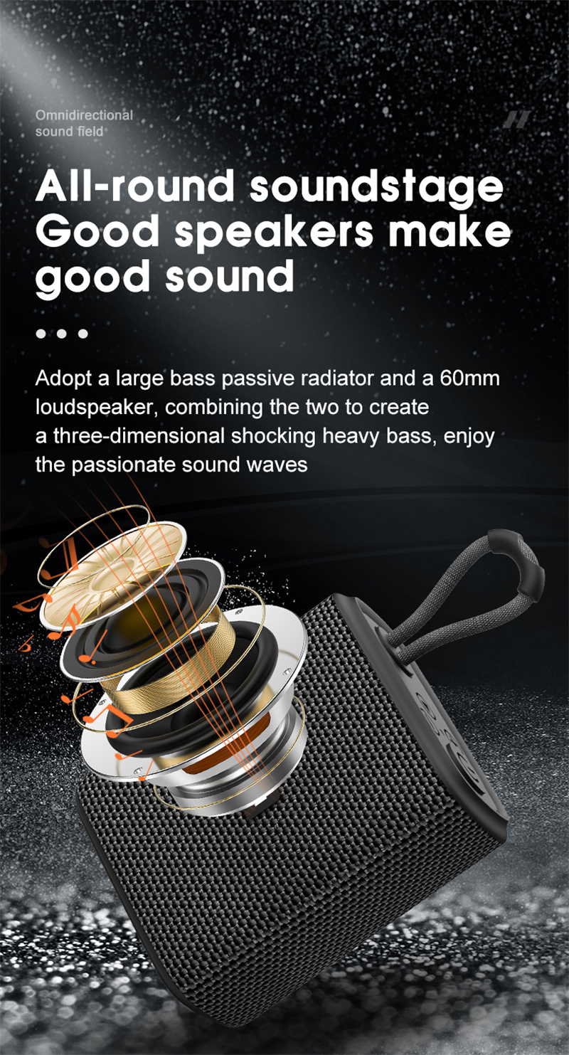 Arrival Portable New Wireless Bluetooth Small Speaker With Microphone Stereo Support TF Card Play TWS Seri_voghion.com