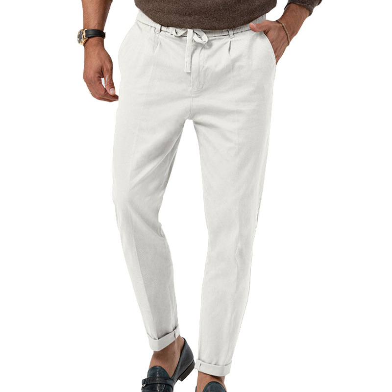 2023 Plus Size Men Trendy Business Casual Long Spring Autumn New Straight Solid Color Dress Pants Men's Clothing_voghion.com