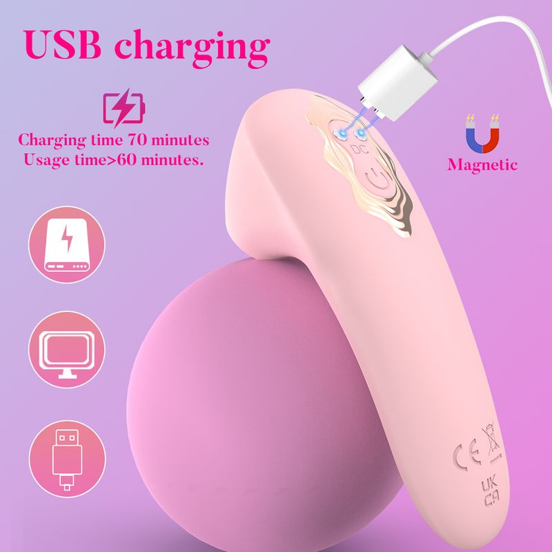 Silicone Vibrator 10 Speeds Female Masturbator Mini Device USB Rechargeable Clitoral Stimulator Sucking_voghion.com