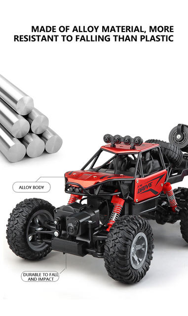 1: 18 sexhjulsdriven RC-BIL Längdåkningsklättring Spray Racingbil Fjärrkontroll Elbil Fallsäker pojkeleksakspresent_voghion.com
