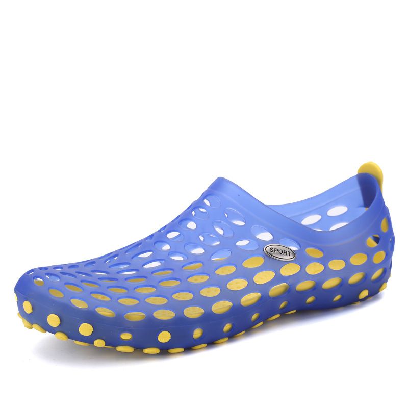 2024 Sommer und Herbst Hohl Kunststoff Jelly Clogs Paar Strand Casual Wasserschuhe_voghion.com