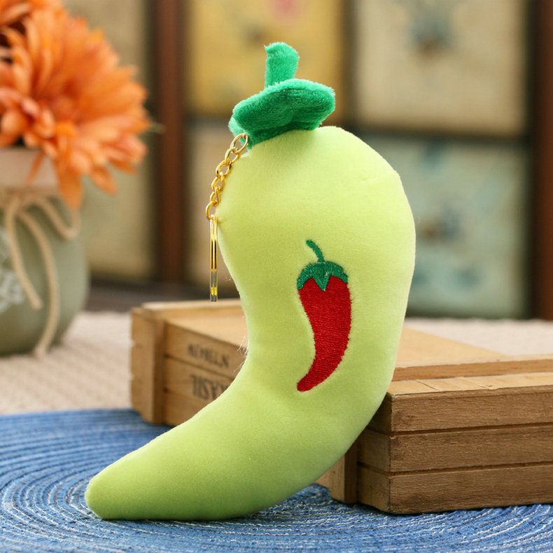 Obst und Gemüse Plüschanhänger Kreative Actionfigur Spielzeuganhänger Süße Puppe Geschenk Schlüsselanhänger_voghion.com