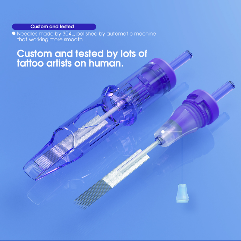 Aghi per cartucce per tatuaggi Pro RL Round Liner Ago per tatuaggio di sicurezza sterilizzato monouso per macchine da tatuaggio Grip 20 pz / lotto_voghion.com
