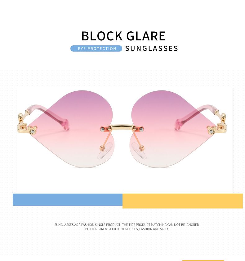 Cross Border Children's Fashion Sunglasses For Boys And Girls Baby Red Heart Sunglasses Trendy Internet Celebrity Street Shooting Sunglasses_voghion.com