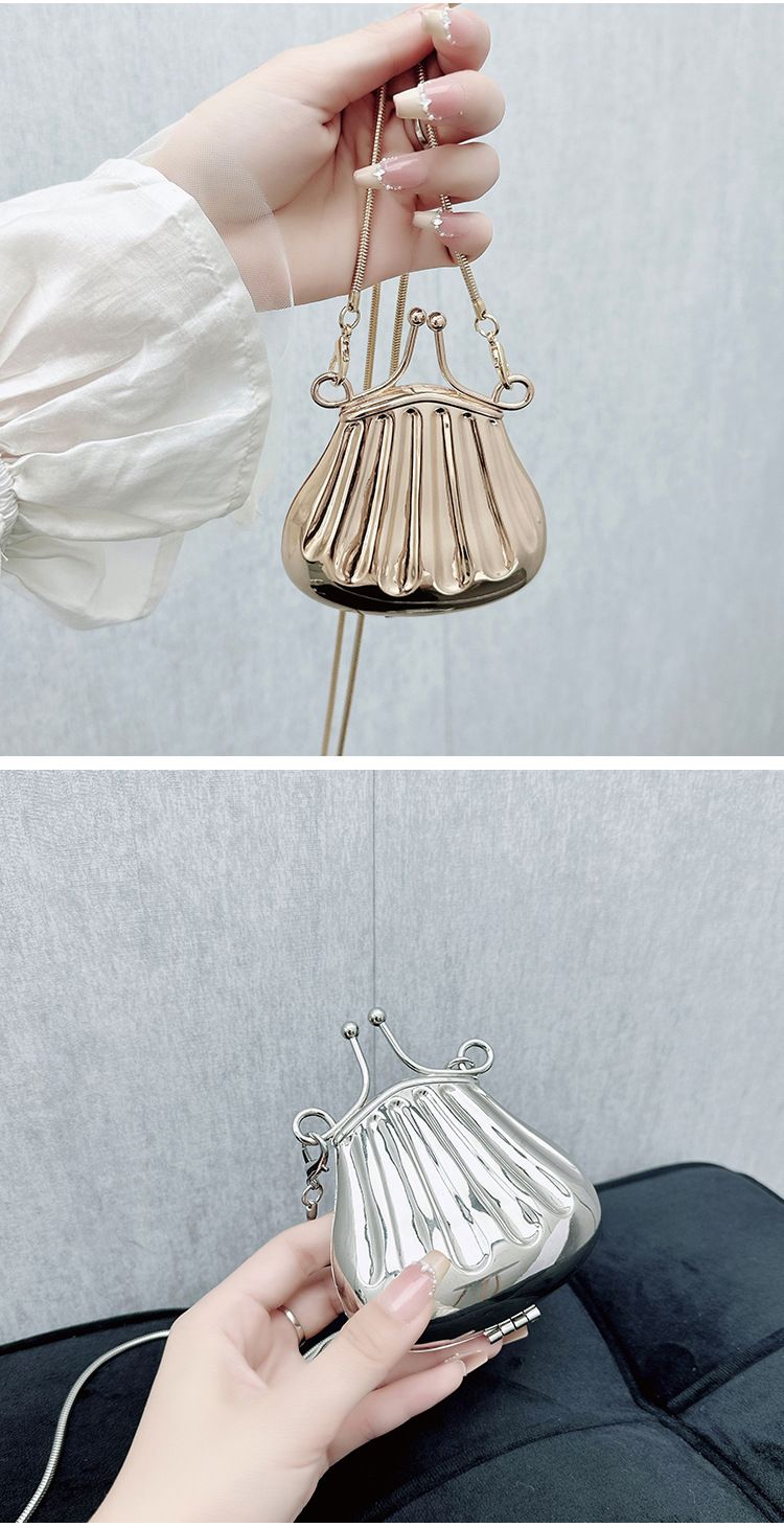Mini porte-monnaie en métal avec rouge à lèvres – Portefeuille bandoulière tendance pour femme avec différents motifs_voghion.com