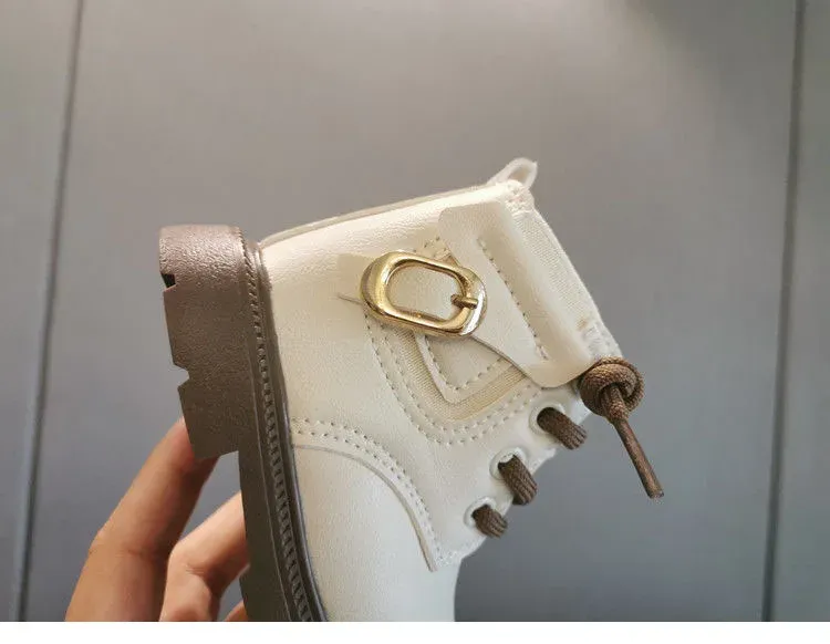 Stivali da principessa in pelle nera con tacco alto, stile principessa, per bambine, in peluche, caldi e spessi, antiscivolo, alla moda, da passeggio_voghion.com