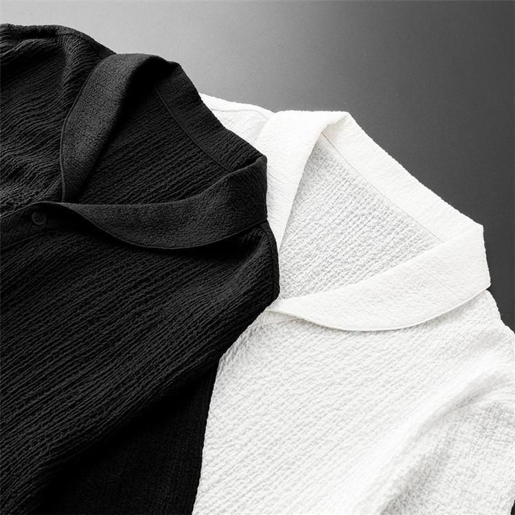 Ropa para hombre, camiseta de seda de hielo, traje deportivo informal de verano de alta gama de manga corta para hombre, camiseta de media manga con cuello en V y pantalón, traje de dos piezas_voghion.com