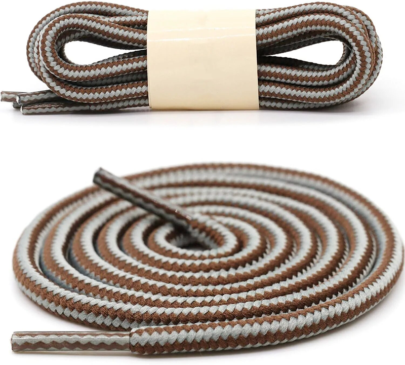 1 paio 18 colori a righe doppio colore lacci per scarpe rotondi scarpe da ginnastica per esterni lacci in cotone stivali lacci per scarpe 70 cm 90 cm 120 cm_voghion.com