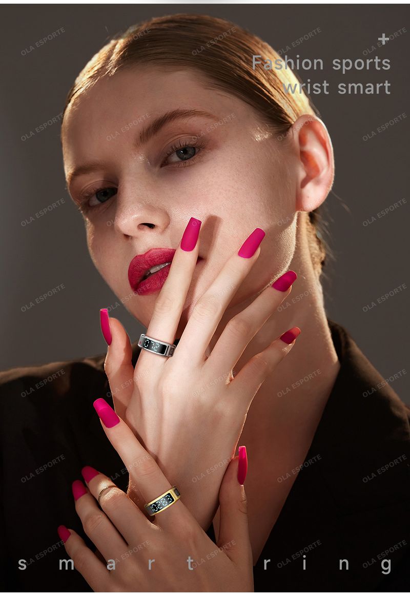 2025 Smart Ring Männer Frauen Display Herz Rate Blut Sauerstoff Monitor Multi-Sport Modus IP68 & 5ATM Wasserdicht Bluetooth Schlaf_voghion.com