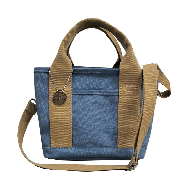Zipper Shoulder Japanese Rakuten High-end Lunch Handheld 16 An Layer Canvas Women's Bag_voghion.com
