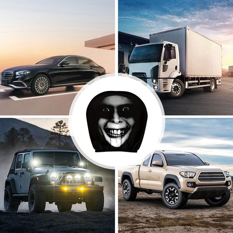 Confezione da 2 divertenti copri poggiatesta elastici morbidi per auto, universali per berline, camion, furgoni, taxi, scooter_voghion.com