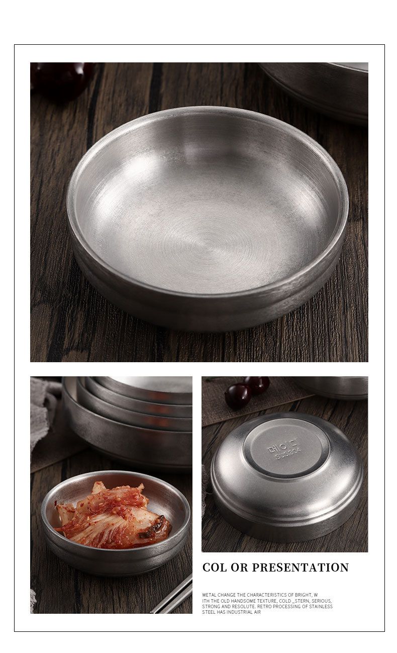 Geschirr 304 Edelstahl Kimchi Gericht Kommerzielle alte Sauce Dip Gericht Kleine Gericht Gewürz Gericht_voghion.com