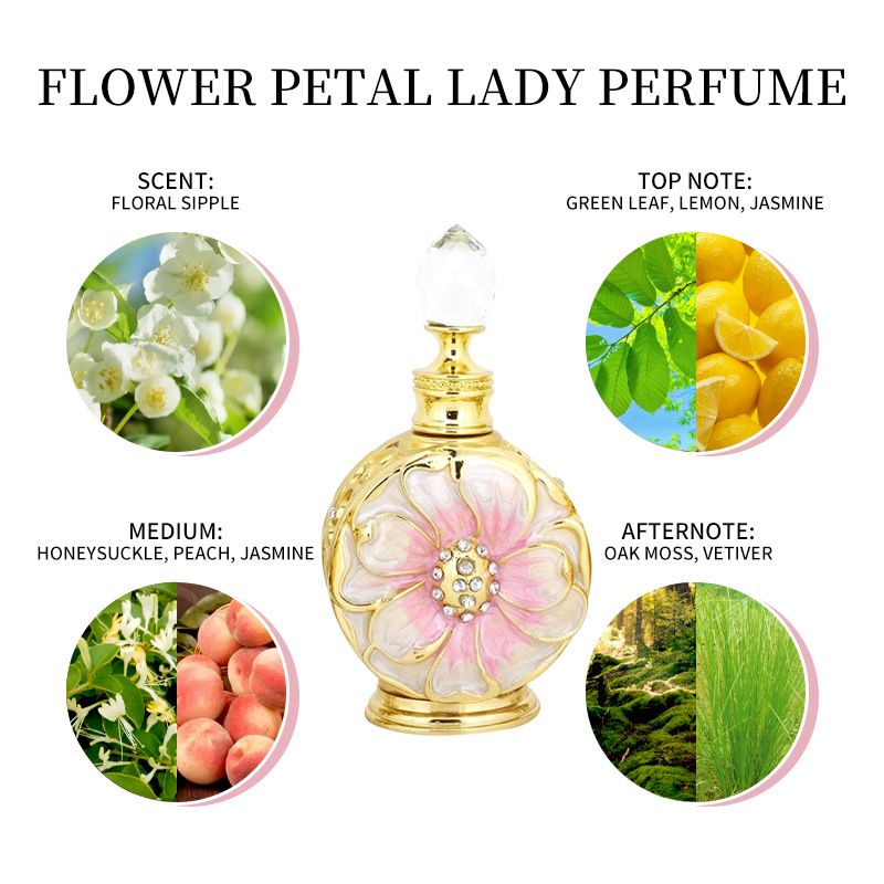 Rose Petal Dubai Essential Oil Arab Style Lasting Fragrance Refreshing Perfume_voghion.com