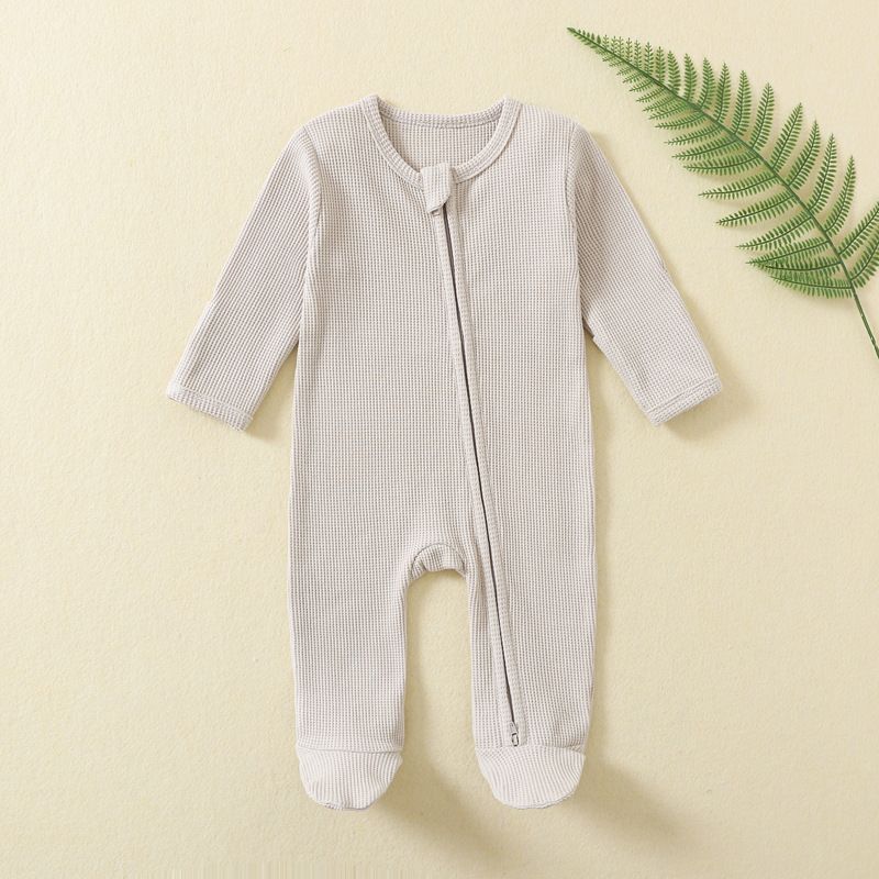 Kids' Clothing Baby Jumpsuit Autumn And Winter Baby Crawling Clothes Long Sleeved Zipper Crawling Clothes Newborn Clothes Fart Clothes Baby Pajamas_voghion.com