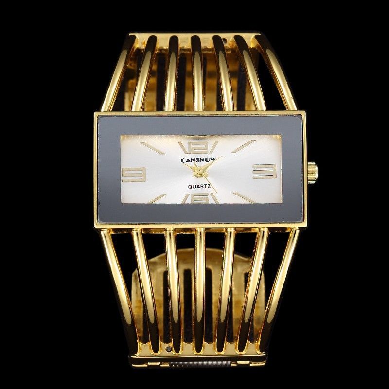 New Style Hollow Wrist Creative Rectangular Dial Ladies Versatile Quartz Women's Watch_voghion.com