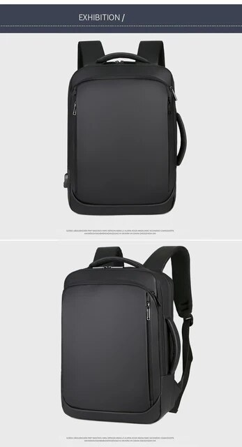Backpack For Men 2023 Multifunctional Business Notebook Backpack USB Charging Waterproof Film Men's Backbag Casual Bag_voghion.com