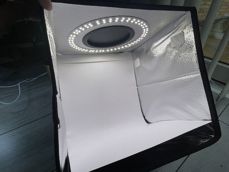 Tragbare Fotostudio-Fotografie-Lichtbox LED-Fotobox mit mehreren Hintergründen_voghion.com