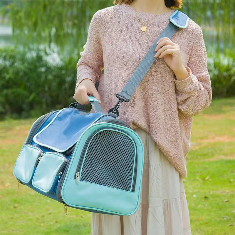 Portable Foldable Car-Mounted Handheld Carrier Small Outdoor Cat Pet Bag_voghion.com