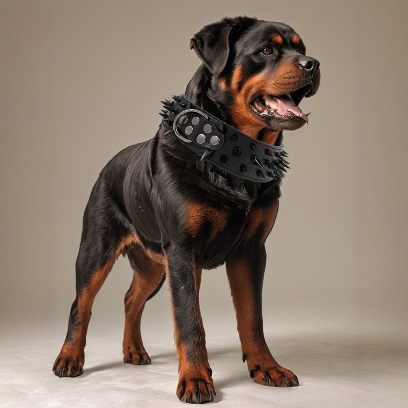 Rivet Large Bulldog Domineering Collar Anti-Bite Bully Dog Supplies Pet_voghion.com