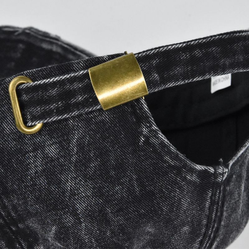 Unisex Scrubbing beyzbol şapkaları, retro şapkalar, basit şapkalar, kavisli saçakları ile güneşi örten açık hava spor şapkaları._voghion.com