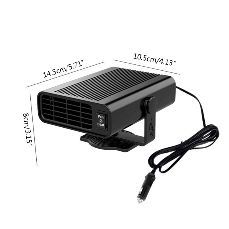 12V 120W Riscaldatore per auto Ventola Rotazione a 360° 2 in 1 Riscaldamento rapido e funzione di raffreddamento Dropship_voghion.com