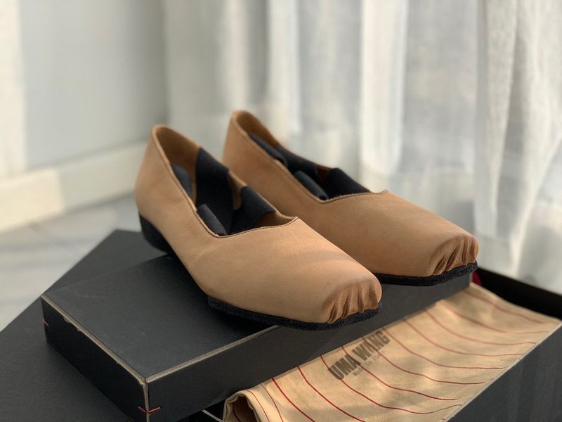 <Top Version>Handmade Old Washed Cowhide Mary Jane Ballet Shoes Women's Pig Nose Genuine Leather, Follow Up_voghion.com