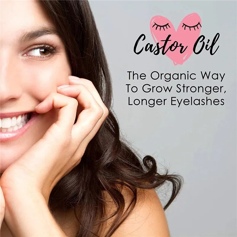 Growth Essential LANTHOME Bio-Rizinusöl, kaltgepresst, natürliches Wimpern-Haaröl ohne Hexan, mit Mascara_voghion.com