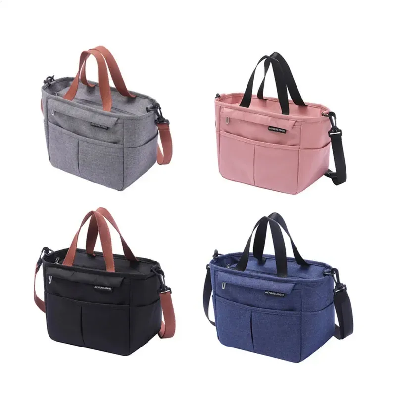 Tragbare Lunchbox, isolierte Tasche, Picknick-Essenskühler, große Kapazität, Schulter-Bento-Aufbewahrung, 250318l_voghion.com