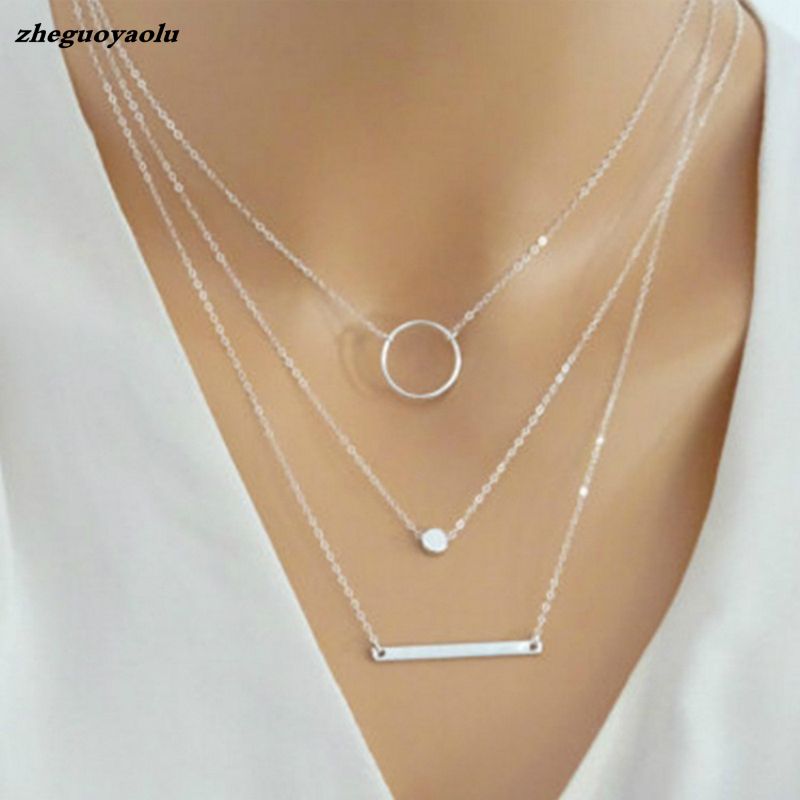 Europese Amerikaanse eenvoudige en modieuze dikke ster hanger ketting, sieraden accessoires groothandel, luxe ketting_voghion.com