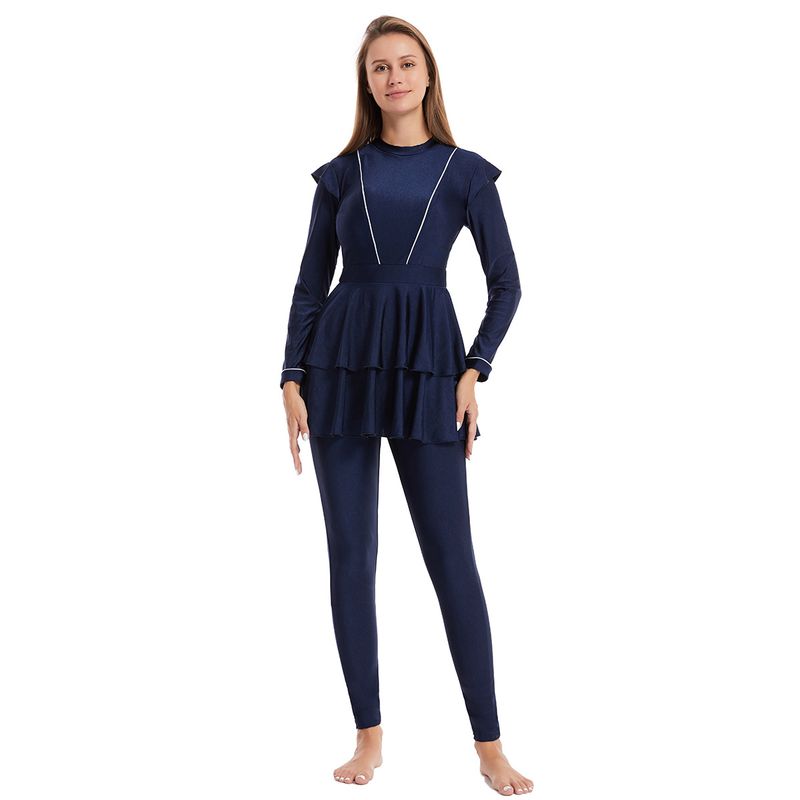 Muslim Swimwear Swimsuit Conservative Swimsuit Dress-style Sunscreen Hot Spring_voghion.com